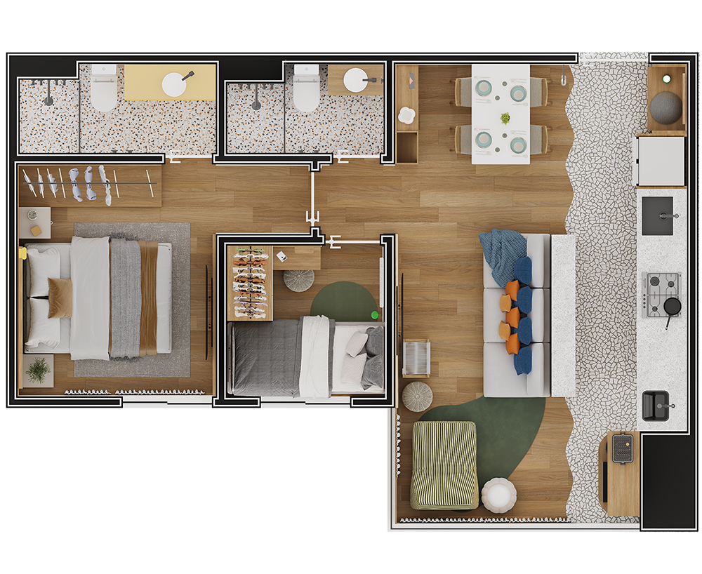 TIPO DOIS DORMS